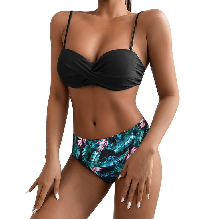 Daznico Women's High Waisted Bikini Set