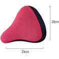 thumbnail image 2 of Bicycle Saddle, Bicycle Comfort Seat Cushion Saddle Cover, Soft Breathable Bicycle Saddle Cushion Cover, Bicycle Seat Cover Cycg Parts, A (D), 2 of 5
