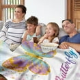 thumbnail image 5 of Gresahom Butterfly Throw Blanket for Girls Teen, Soft Plush Flannel Blanket Butterfly Gift for Kids, Lightweight Fleece Blanket for Birthday Children's Day Graduation Travel(40"x50"), 5 of 7