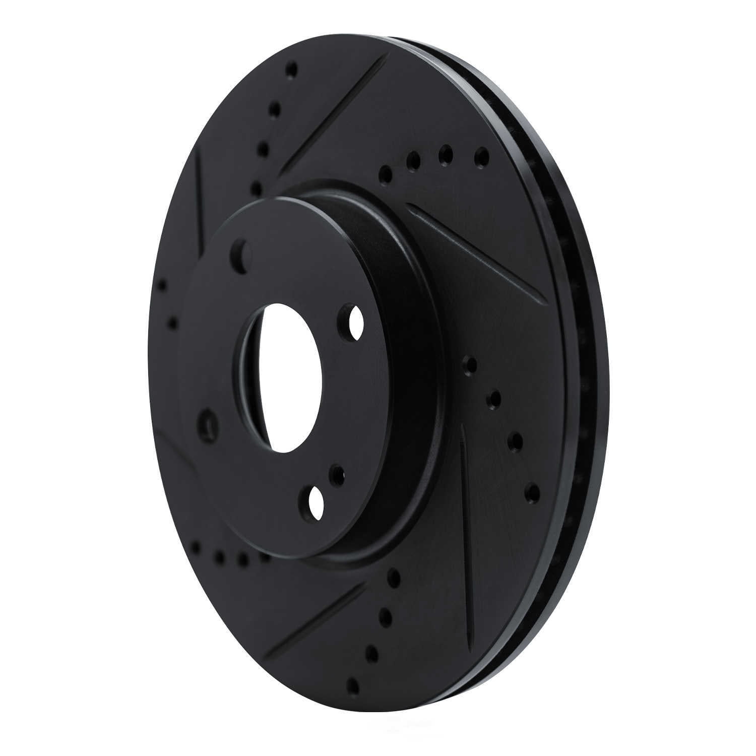 Dynamic Friction Company 633-91003L DFC Brake Rotor - Drilled And Slotted - Black