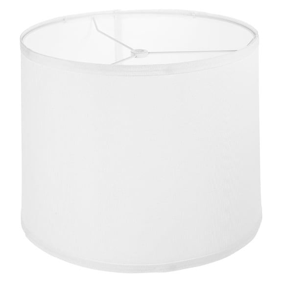 LOLIPPYY White Linen Table Lamp Shade with Iron Frame for Stylish Home Lighting and Simple Installation