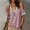 Pink, variant on Womans Shirt Women Top Summer Leisure Short Sleeved Blouse Loose Fit V-neck Solid Tops Off-Shoulder Lace Vacation Party Clothes Pink XXL