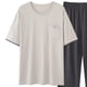 thumbnail image 3 of Ceisia Men's Plus Size Loose Fit Modal Cotton Crew Neck T-Shirt & Long Pants Set - Breathable Soft Casual Two-Piece Loungewear Gifts, 3 of 5