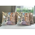 thumbnail image 6 of Ambesonne City Throw Pillow Cover 4 Pack, Alba Town Italy Street, 20", Multicolor, 6 of 7