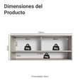 thumbnail image 2 of Alacena Gabinete Superior Cocina Madesa Nice 120cm Crema 3, 2 of 5