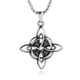 thumbnail image 3 of Collar de nudo de bruja Vintage para hombres y mujeres, colgante de símbolo de Wicca pagano, nudo mágico de acero inoxidable, regalos de joyería celta, 3 of 4