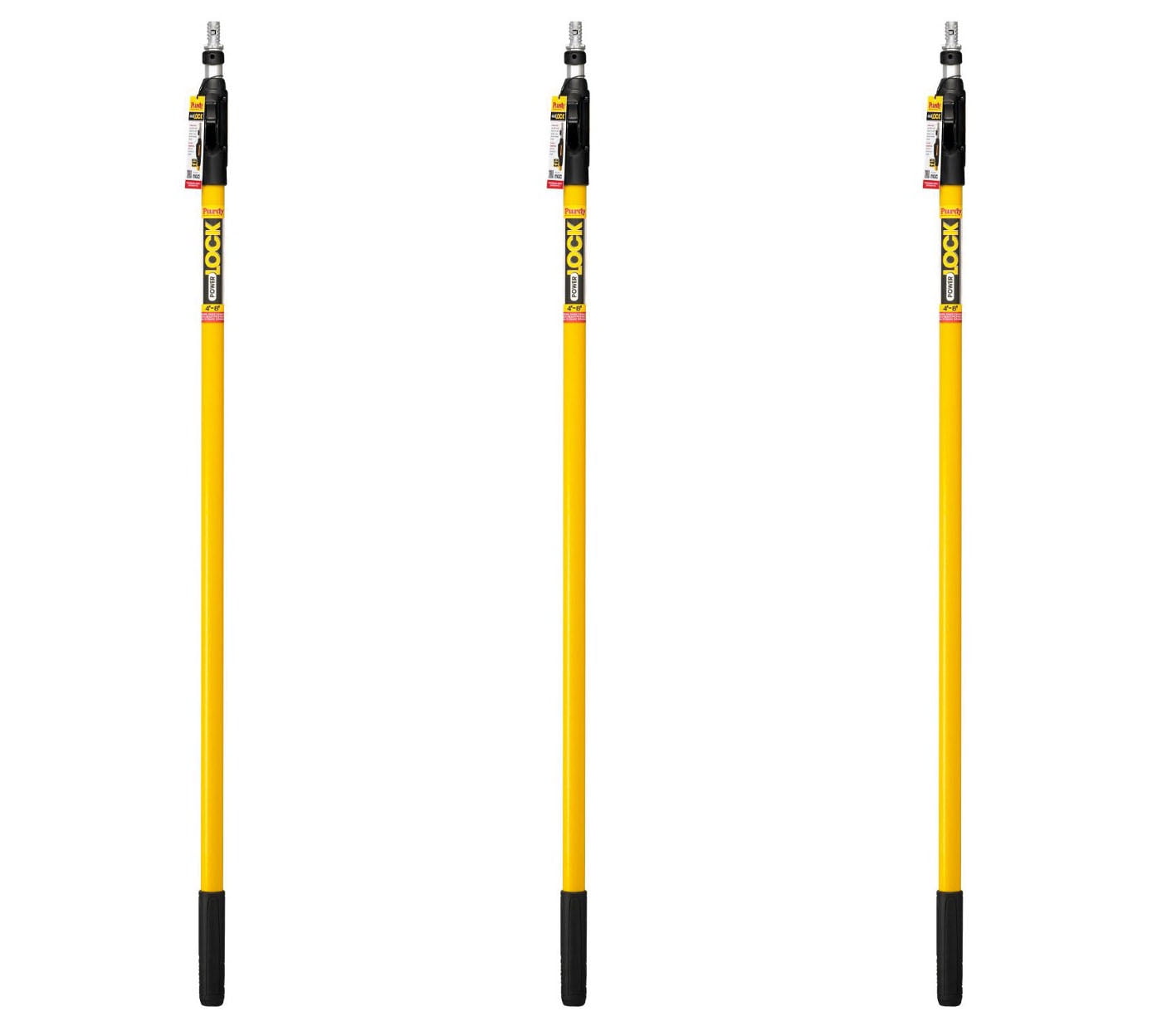 Genuine Purdy 3 Pack 4'8' POWER LOCK Professional Grade Extension