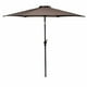 thumbnail image 5 of Costway Sombrilla para Patio de 254 cm, 6 Varillas, de Acero, Inclinable, con Manivela, para Exteriores, para Jardín, Color Bronce, 5 of 6