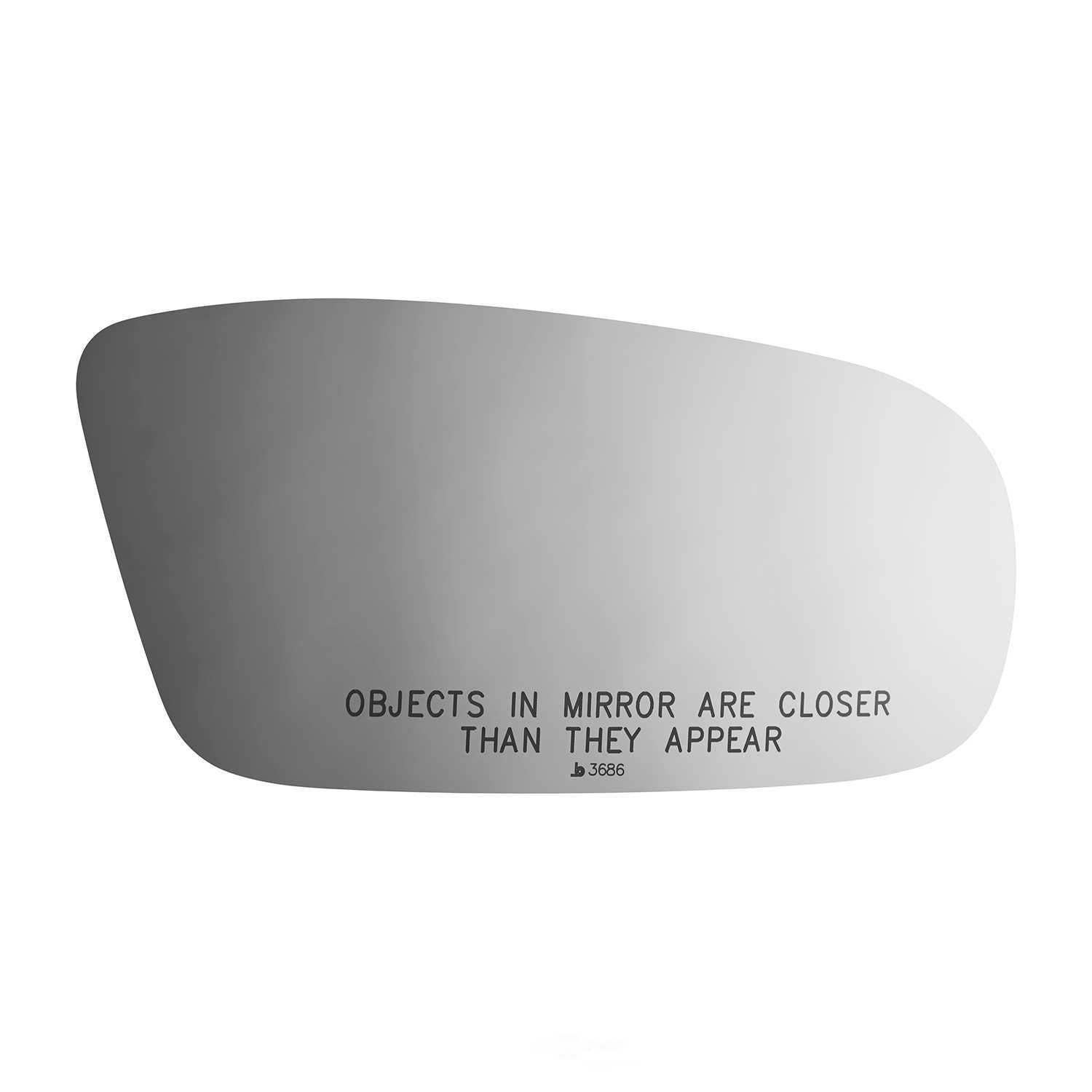Burco Side View Mirror Replacement Glass - Clear Glass - 3686