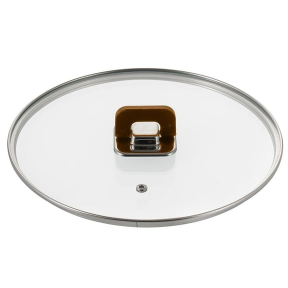 NutriChef 3.7 Quart Saucepan Pot-See-Through Tempered Glass Lids, Works W/ Model: NCCWSTKBR (Brown)