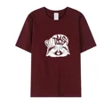 thumbnail image 3 of Camiseta de manga corta con cuello redondo para hombre y mujer de algodón con estampado de mapache divertido de Trash Danda, imprescindible para el verano, 3 of 5