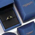thumbnail image 5 of Gem Stone King 925 Silver and 10K Yellow Gold Black Onyx and Green Peridot Engagement Ring for Women | 2.20 Cttw | Oval 8X6MM | Gemstone December Birthstone | Size 6, 5 of 6