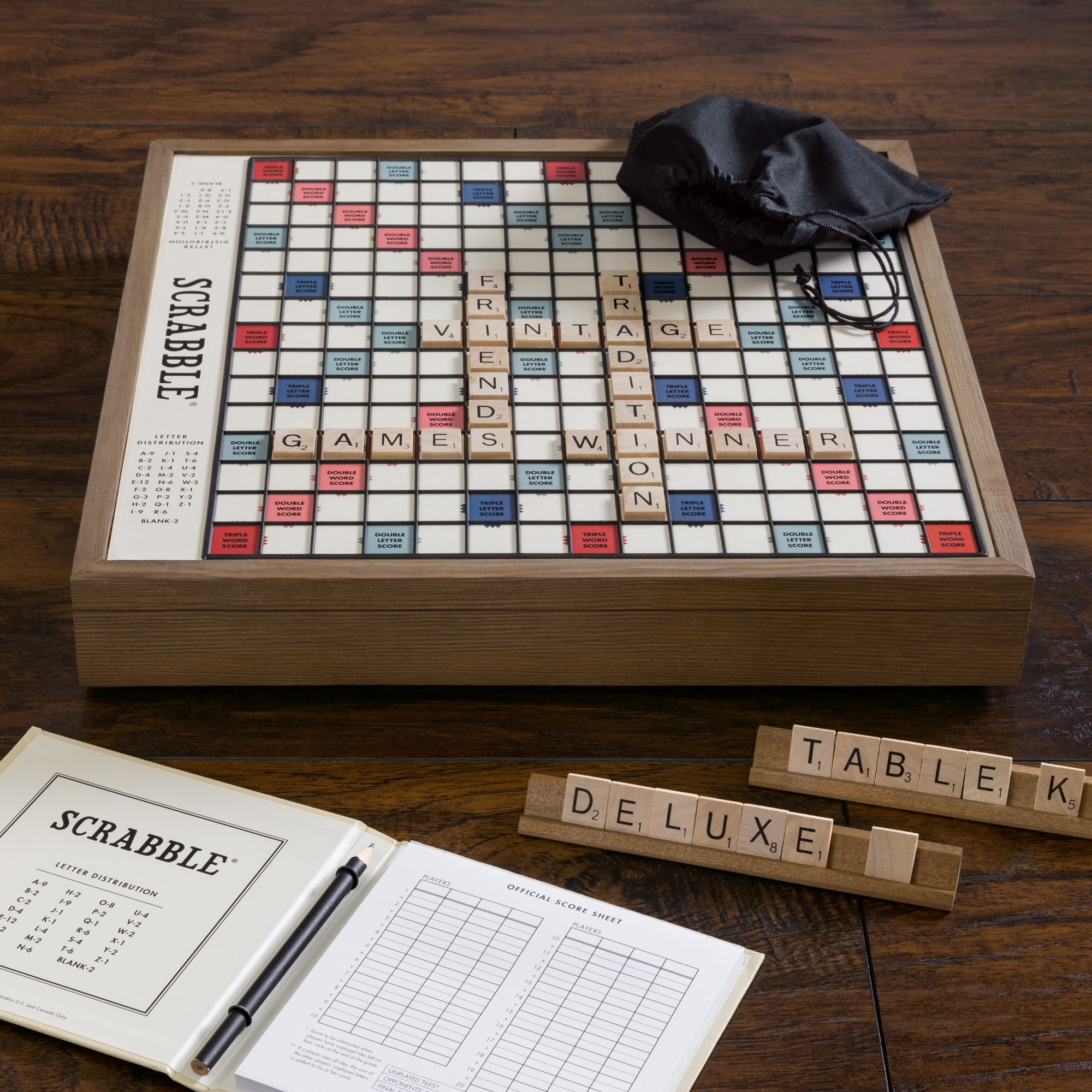 WS Game Company Scrabble Deluxe Vintage Edition