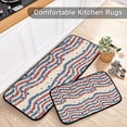 thumbnail image 5 of SKYSONIC American Patriotic Stars Stripes Kitchen Rugs and Mats 2 Pcs, Vintage Colors Non-Slip Floor Runner Mat for Living Room Bedroom Dorm Hallyway Home Decor 19.7"x27.6"+19.7"x47.2", 5 of 7