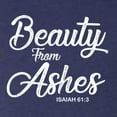 thumbnail image 5 of Wild Bobby Beauty From Ashes Isaiah 61:3 Inspirational/Christian Women Tri-Blend Racerback Tank Top, Vintage Navy, Medium, 5 of 5