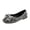Black, variant on Womens Pointed Toe Flats Diamond Bow Sequin Comfortable Slip On Flats Light Weight Dress Shoes Black,36