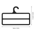 thumbnail image 2 of unbranded  10 Pcs Plastic Coat Hangers Closet Towel Scarf Holder Scarves Belt for Black, 2 of 8