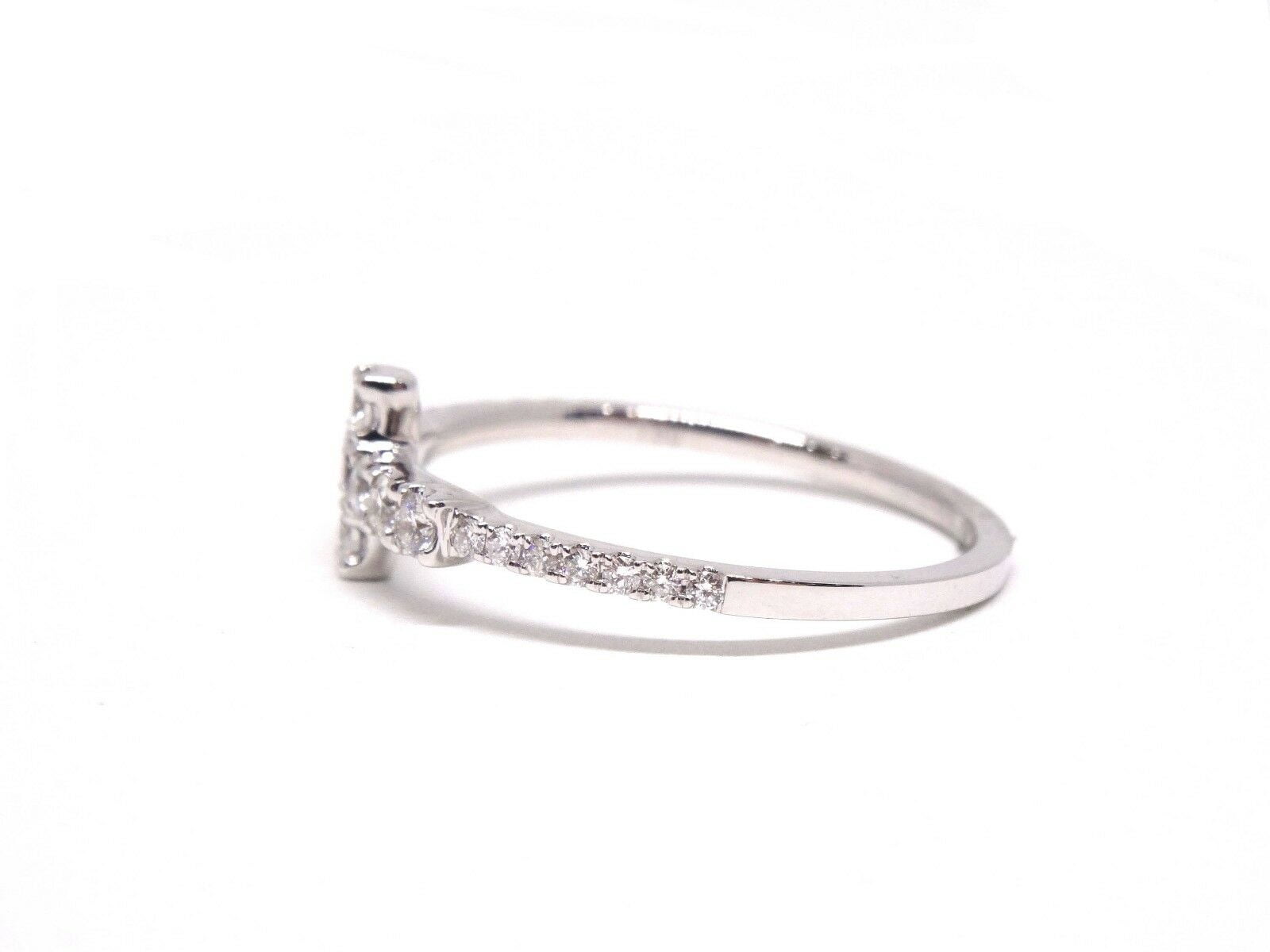 HeartsAndYou 2ct Round Cut Moissanite Jesus Cross Shape Engagement Ring for Women 18k White Gold over Silver