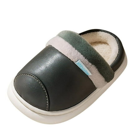 

ZMHEGW Baby For Shoes Cute Autumn And Winter Boys And Girls Slippers Flat Bottom Round Toe Soft Warm And Comfortable Solid Color Simple Design For Kids