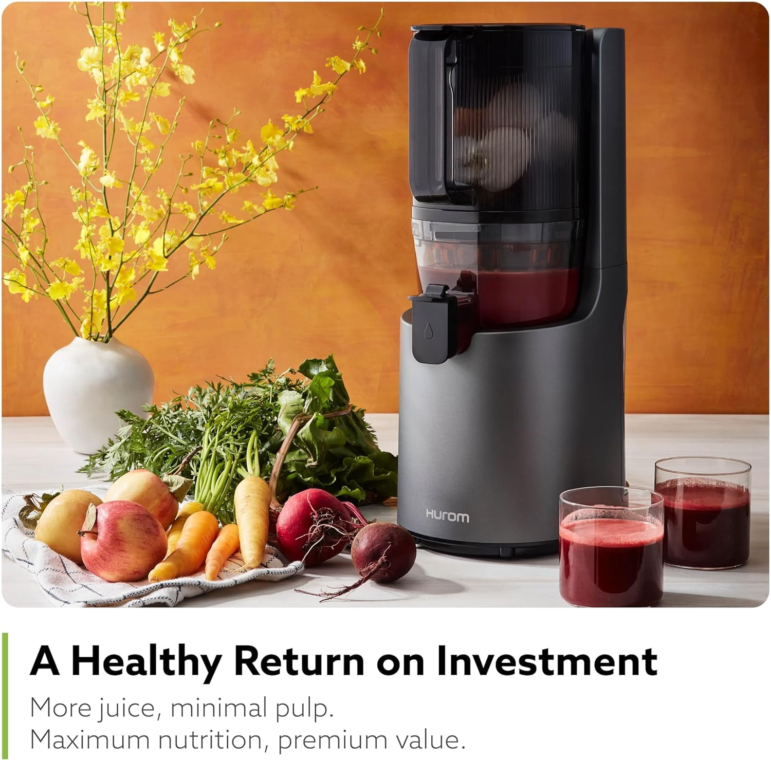 Hurom Slow Juicer ホワイト　H-200 Amazon.com: Hurom H200 Renewed Easy Clean Slow Juicer, White