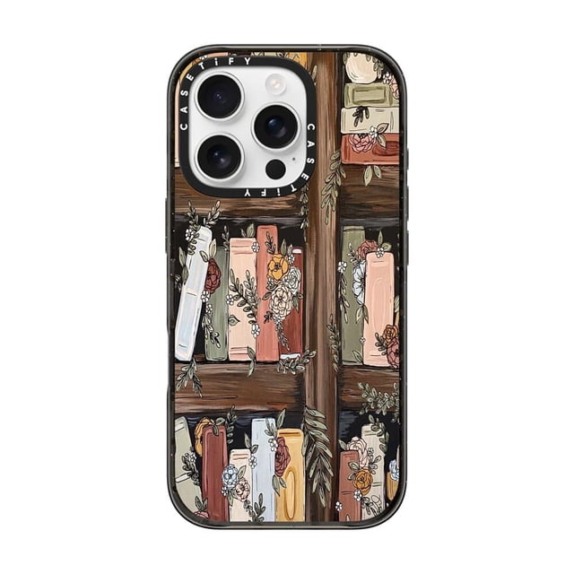 Funda de teléfono CASETiFY Impact para iPhone 16 Pro, color negro transparente