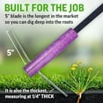 thumbnail image 5 of BICRACKIE Stand-Up Paver Crack Weeding Tool with 60" Steel Pole; Steel with 2-Sized, 5" Tapered Ends for Patios, Driveways (Saw-Cut), Sidewalks, Pavers to Remove Weeds Easily, 5 of 6
