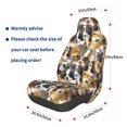 thumbnail image 3 of Wukai Cute Dog Full Set Car Seat Covers with Soft Padding Universal Auto Front Seats Protector and Cushion Mat, 3 of 5
