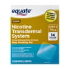 (3 pack) (3 pack) Equate Nicotine Transdermal System Step 2 Clear Patches, 14 mg, 14 Ct