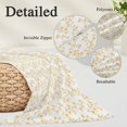 thumbnail image 6 of Yellow Spring Floral Standard Size Pillow Cover,Pillowcase Protectors with Zipper,Breathable Decorative Throw Pillow Case Cover,Elegant Watercolor Summer Botanical Pillow Shams for Couch 20x26Inch, 6 of 8