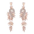 thumbnail image 1 of Pendientes de diseño de moda de aleación de diamantes con hojas geométricas de diamantes de colores pendientes femeninos, 1 of 6