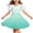 Green, variant on Ashirexll Girls Summer Dress Children Short Sleeve Round Neck Classic Back Solid Color Casual A-Line Dress for Preteen Kids