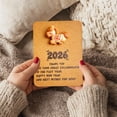 thumbnail image 5 of 2026 Horse Year Resin Pocket Card,Festival Employee Appreciation Encouragement Gift With Handwritten Space and Compact Durable Design,Ideal Message and Keepsake Card for Office Friends Family-Coffee, 5 of 6