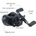 thumbnail image 3 of Professional Baitcast Fishing Reel 7.2:1 Gear Ratio - Ultra-Light Yet Strong Construction - Weather-Resistant Design with Powerful Drag System - for Serious Anglers Targeting Bass & Walleye, 3 of 7