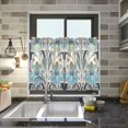 thumbnail image 4 of Yayeee Kitchen Curtains Tier Pair Light Filtering 27"x24" Rod Pocket Short Cafe Window Panel, Vibrant Abstract Design, 4 of 7