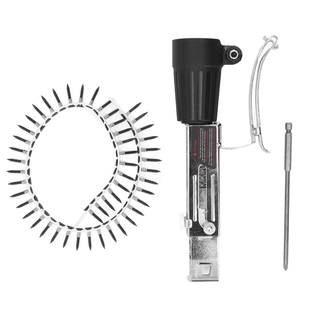 Adaptateur de Clou de Chaîne pour Pistolet en Alliage d'Aluminium, Résistant à la Corrosion, Réglage de Profondeur, Perceuse Électrique, Vis de Chaîne Automatique, Adaptateur de Pistolet