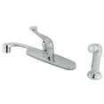 thumbnail image 2 of Kingston Brass GKB572SP Water Saving Chatham Centerset Kitchen Faucet with Single Lever Handle and Matching Side Sprayer, Chrome, 2 of 2