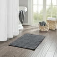 thumbnail image 3 of Madison Park Bathroom Rug, Soft Chain Stitch Chenille Rug, 100% Cotton, Charcoal, 24"x40", 3 of 6