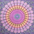 thumbnail image 2 of Pink Peacock Mandala Tapestry Twin Size Boho Beach Throw Dorm Room Indian Wall Hanging Art Bedspread Outdoor Picnic Blanket by Oussum, 2 of 2