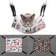 thumbnail image 2 of Chat Hamac Créatif Réglable Chaud Polaire Animal Cage Hamac Animal Suspendu Lit, 2 of 5