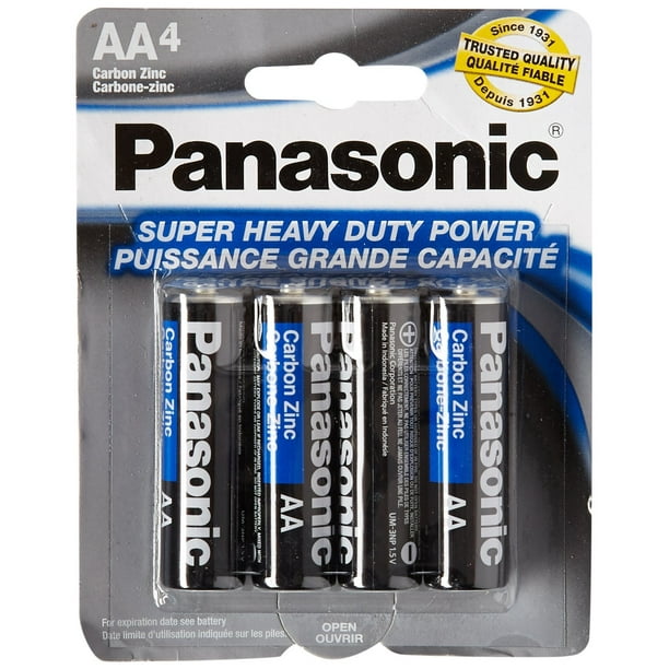 Panasonic 5734 16PC AA Batteries Super Heavy Duty Power Carbon Zinc