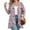 Purple Pink, variant on Women's Fall and Winter Fashion Casual Print Long Sleeve Mid-Length Cardigan Jacket, Christmas Theme for Holiday Season,Purple Pink,XL