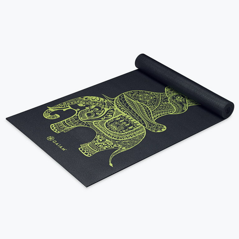 Gaiam Premium Print Yoga Mat, Tribal Wisdom, 6mm 