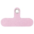 thumbnail image 2 of Coziro Universal Phone Lanyard Tether Tab, Durable Woven Fabric Patch with Sturdy Metal Ring, Anti-Lost Crossbody Strap Connector, Pink, 1 Piece, 2 of 7