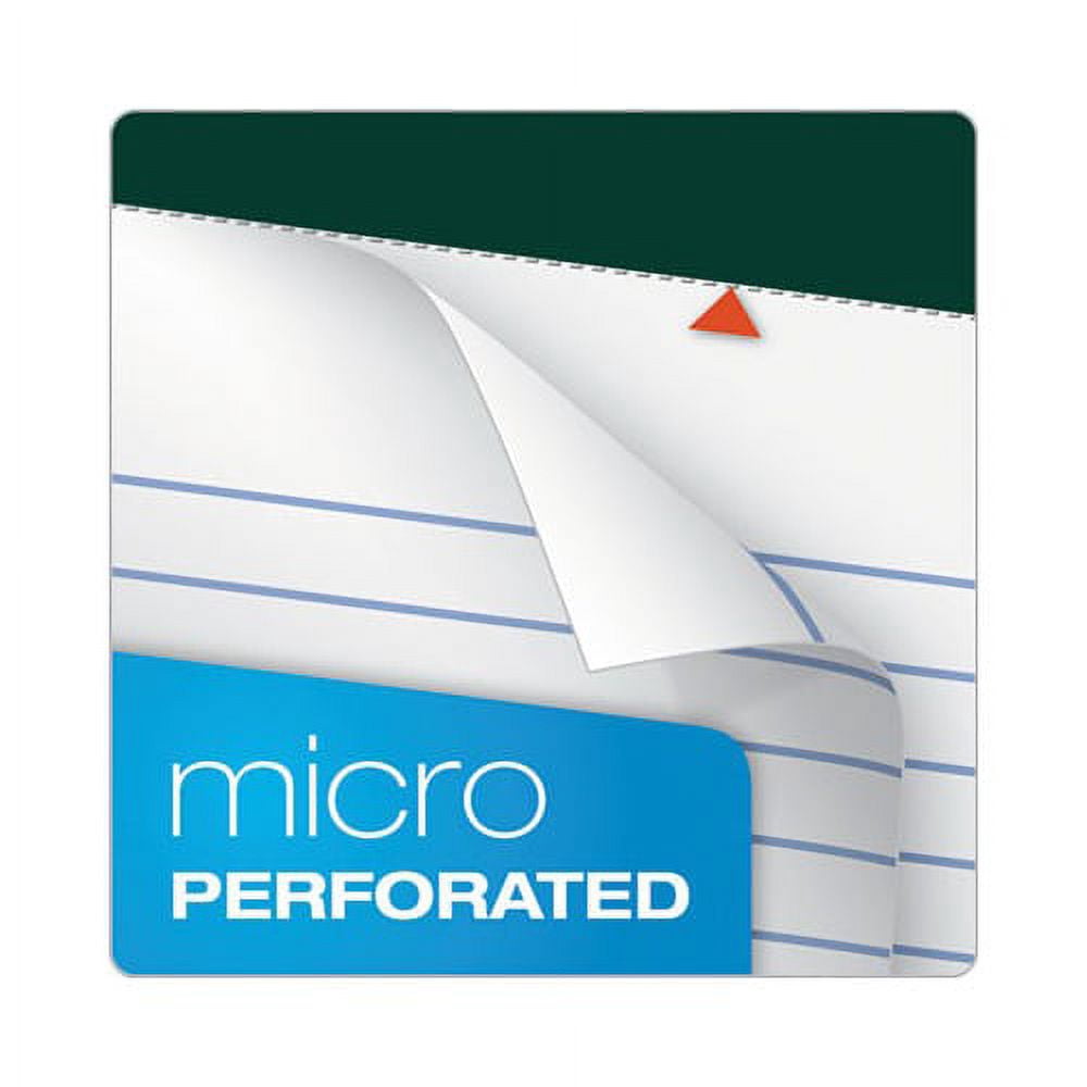 Double Docket Ruled Pads Narrow Rule, 8.5 x 11.75, White, 100 Sheets, 4/Pack