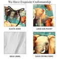 thumbnail image 4 of luoweisi Men's Beach Shorts Quick Dry Swim Trunks with Mesh Lining Elephant 2XL, 4 of 5