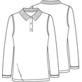thumbnail image 3 of Girls Long Sleeves Polo Top, 3 of 3