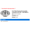 thumbnail image 2 of Front Wheel Bearing Hub Assembly - Compatible with 2003 - 2009 BMW Z4 2004 2005 2006 2007 2008, 2 of 2