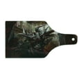 thumbnail image 2 of Fantasy World Cutting Board, Armored Evil Monster in Apocalyptic Imaginary Knight Character Print, Decorative Tempered Glass Cutting and Serving Board, in 3 Sizes, by Ambesonne, 2 of 5