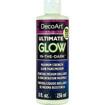 DecoArt Ultimate Glow Glow-in-the-Dark Acrylic Paint, High-Intensity, 8 fl oz