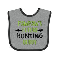 Inktastic Pawpaws Future Hunting Buddy Boys or Girls Baby Bib